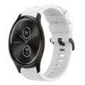 Miniatyrbillede 1 af 5: For Garmin Garminmove Style 20mm Solid Color Soft Silicone Watch Band QEY White