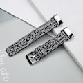 Miniatyrbillede 4 af 5: For Fitbit Charge 5 Nylon Canvas Watch Band JRT Black Grey