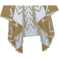Miniatyrbillede 4 af 4: Farveblok Dame Sjal Wrap Stilful Åben Front Poncho Cape