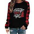 Miniatyrbild 1 av 5: Jultröjor för kvinnor 2023 Höstmode Raglan Långärmad Pullover