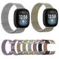 Miniatyrbillede 4 af 4: For Fitbit Versa 4 Milanese Magnetisk Metalvævet Rem OLS Official Gold