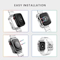 Miniatyrbild 5 av 5: Genomskinligt armband till Apple Watch 38mm 40mm 41mm 42mm 44mm 45mm Jelly