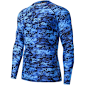 Miniatyrbillede 1 af 3: Herre Splice UV Solbeskyttelse UPF 50+ Skins Rash Guard Lange Ærmer