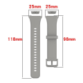 Miniatyrbild 4 av 5: Solid Color Soft Silicone Watch Band LVK för Oppo Band 2 Black
