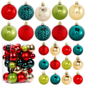 Miniatyrbild 1 av 5: Julgransprydnader, 40 st julgranskulor set krossäkra
