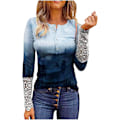 Miniatyrbilde 1 av 3: Langarmede skjorter for kvinner Casual Slim Tunic Plus Size Topper Y2k Topper Trendy