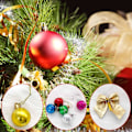 Miniatyrbild 2 av 5: Julgranskulor och rosetter Set (24 st) - Julgransprydnader