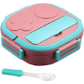 Miniatyrbilde 1 av 5: Lunsjboks. Rustfritt stål isolert 2/3 rom Bento-boks