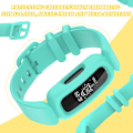 Miniatyrbillede 4 af 5: Rem til Fitbit Ace 3 til børn - Bløde silikone vandtætte armbåndsurremme Udskiftningsremme Farverige armbånd