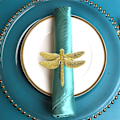 Miniatyrbilde 4 av 5: Perlebesatte serviettringholdere sett for feriebryllup jul Thanksgiving,