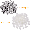 Miniatyrbilde 4 av 5: 100 stk 1/4 tums R-type klipskabel festeelement ledning klemme