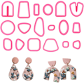 Miniatyrbillede 1 af 5: Polymer Clay Cutters Set - 18 geometriske former til øreringefremstilling