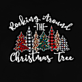 Miniatyrbild 4 av 5: Criss Cross V-ringad topp för kvinnor Pumpa Thanksgiving Långärmad Jul