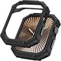 Miniatyrbilde 1 av 5: 2-pakning for Apple Watch Series 10 46mm Deksel, [Uten glass] [Karbonfiber] Hul Kantbeskyttelse TPU Støtfanger Beskyttelsesdeksel - Svart+Svart Svart+Svart 4