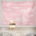 Miniatyrbillede 1 af 5: Rosa sky tapet til soveværelsesindretning (59\"Bx79\"L)