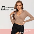 Miniatyrbild 4 av 5: Kvinnors Push Up Spets-BH Underwire Plunge Full Coverage BH:ar Sexig Plus Size