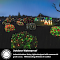 Miniatyrbilde 7 av 7: 500 LED-lyskjede utendørs, 16 moduser plugg inn Twinkle Fairy Lights for soverom, 46ft 500LED julelys klyngelys utendørs vanntett