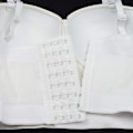 Miniatyrbillede 5 af 5: PU Læder Bustier Crop Top Push Up Club Fest Kvinders Korset Top BH Hvid