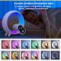 Miniatyrbild 5 av 7: Smart Wake Up Light, Nattlampa för Sovrum, Smart Alarmklocka med Bluetooth APP och Fjärrkontroll, Sänglampa för Sömn Vit