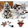 Miniatyrbilde 5 av 5: Snøfnugg Kakeform 6stk Mini Kakeform & Fondantform for Baking