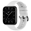 Miniatyrbillede 1 af 5: For Oppo Watch 3 Solid Color Soft Silicone Watch Band LHQ White