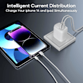 Miniatyrbilde 3 av 5: USB-C vegglader, 20W Type-C hurtigladerkontakt