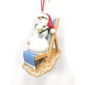Miniatyrbild 1 av 2: Adler Snowman på solstol prydnad för personifiering