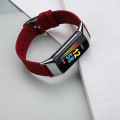 Miniatyrbillede 5 af 5: Til Fitbit Charge 5 Nylon Lærred Rem JRT Red