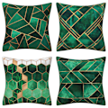 Miniatyrbilde 1 av 4: 4st Jade Cube Kuddsoffa Cover