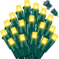 Miniatyrbild 1 av 7: 100-pack gula - ljusslingor - 21,6 fot LED-julbelysning, miniled-lampor för inomhus- och utomhusbruk, hem, semester, fest, bröllop, självständighetsdag