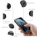 Miniatyrbillede 4 af 6: iPhone 11 Pro Max Vandtæt Robust Cover - Slankt Design med Indbygget Skærmbeskytter, Stødsikkert, 6.5\" (Sort&Grå) Sort&Grå iPhone 11 Pro Max