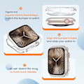 Miniatyrbild 3 av 5: [2-pack] Bumperfodral för Apple Watch Series 10 46mm, Ultratunt Mjukt TPU Stötsäkert Fodral Skydd Bumper för iWatch Tillbehör (Inget Skärmskydd
