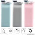 Pikkukuva 3 / 5: Kokoontaittuva juomapullo, BPA-vapaa - 590 ml kokoontaittuva juomapullo matkailuun, urheiluun, kolminkertaisesti tiivis, kevyt (Pinkki)