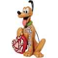 Miniatyrbillede 3 af 8: Enesco Jim Shore Disney Traditions Pluto med hjerte-figur, 3,5 tommer, flerfarvet