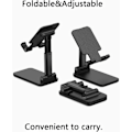 Pikkukuva 3 / 5: Pöytäteline matkapuhelimelle, puhelinpidike vakaalla liukuesteellä, lisäpaino vakauttaa, yhteensopiva iPhone 15 14 13 12 Mini 11 Pro Xs Max XR X 6:n kanssa (Bl