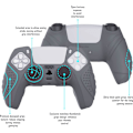 Miniatyrbild 3 av 5: Playvital Guardian Edition Grå Ergonomisk mjuk antisladd