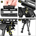 Miniatyrbillede 2 af 5: Bipod-adapter med slyngestang og tilbehør