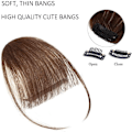 Miniatyrbilde 2 av 5: Bangs Hårklemme i Bangs Wispy Bangs Temples Hårstykker for kvinner