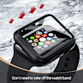Pikkukuva 4 / 5: Yhteensopiva Apple Watch Series 3 / Series 2 -kotelon kanssa, jossa on näytönsuoja 38mm Lisätarvikkeet Ohut suojus Ohut puskuri Täysi peitto Matta kova kansi Defen