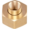 Miniatyrbillede 5 af 5: 2 stk. messing sekskant drejelig 1/4\" NPT til 3/4 tommer hun GHT haveslange