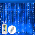 Miniatyrbillede 1 af 5: Vinduesgardin Lyskæde, 300 LED 8 Lystilstande Fe Lys USB