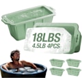 Miniatyrbild 1 av 7: XL Isblockform för Kallbad (4 ST) - Kan Göra 8 kg Isbitar, Återanvändbara Isbitsformar för Inomhus & Utomhusbruk (Grön) Grön 4 st (8 kg)