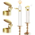 Miniatyrbillede 1 af 5: Automatisk lyseslukker (2 stk.) - Vigeslukker i guld