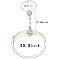 Miniatyrbillede 5 af 5: Boho Rhinestone Statement Brystkæde Krystal Halskæde Krop