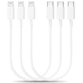 Miniatyrbillede 1 af 4: [Apple Mfi-certificeret] Kort USB-C til Lightning-kabel 3-pak