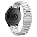 Miniatyrbillede 2 af 4: Til Garmin Fenix 5s Treperlet Rustfrit Stål Metal Urrem WWC