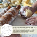 Miniatyrbilde 2 av 5: Dinosaur Cookie Cutter Set - Rustfrie stål Dinosaur Sandwich Cutters