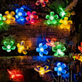Miniatyrbillede 2 af 9: Sæt stikket i dekorative kirsebærblomster-lyskæder, 33ft 100 LED USB-lyste blomsterdekorationer med timer til indendørs soveværelse telt seng terrassefest