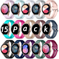 Miniatyrbild 1 av 9: 15-pack band kompatibel med   Galaxy Watch 7 6 5 4 Band 40mm 44mm, Galaxy Watch 5 Pro 45mm/Watch 6 4 Classic 42mm 46mm 43mm 47mm/Active 2, 20mm