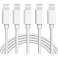 Miniatyrbilde 1 av 5: iPhone-laderkabel 5-pakning 6FT USB hurtiglading synkroniseringskabel